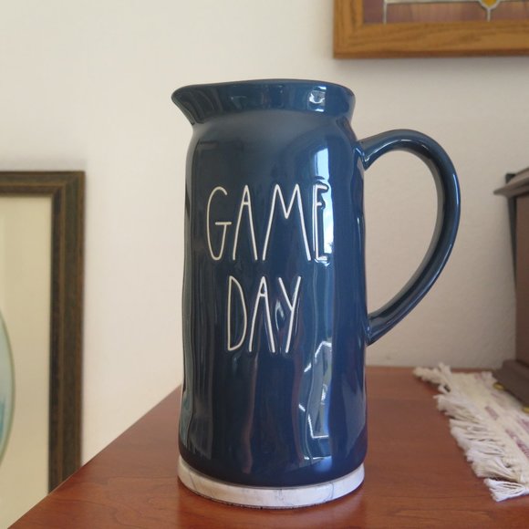 Rea Dunn Blue Game Day Drink Pitcher - Picture 2 of 9